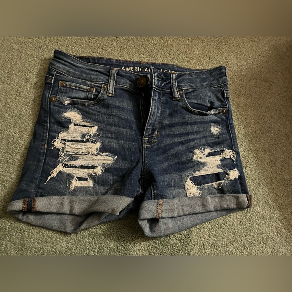 American eagle midi shorts